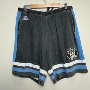 Vintage Apex One Pittsburgh Penguins NHL 75th Anniversary Shorts Mens XL Gray
